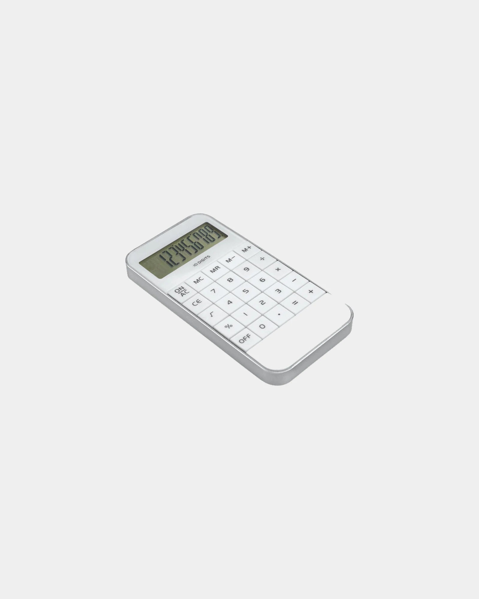 Calcolatrice ABS 10 cifre Zack da personalizzare - Bianco